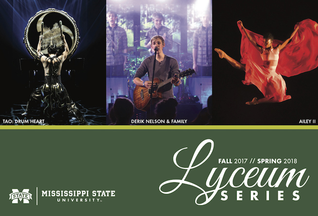 The 2017-18 Lyceum Series launches Sept. 12 at Mississippi State University.