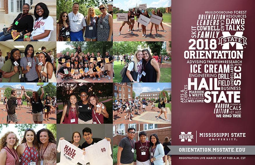 MSU Orientation collage of images poster