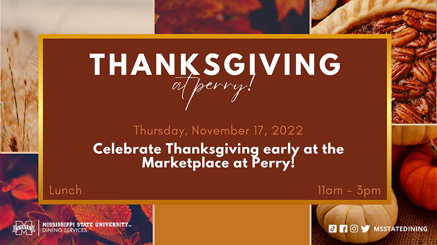 Marketplace at Perry Thanksgiving meal promotional graphic