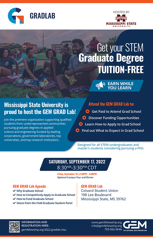 Grad Lab promotional flyer
