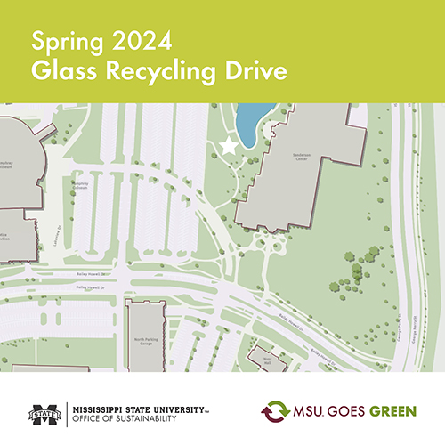 Glass recycling drive poster