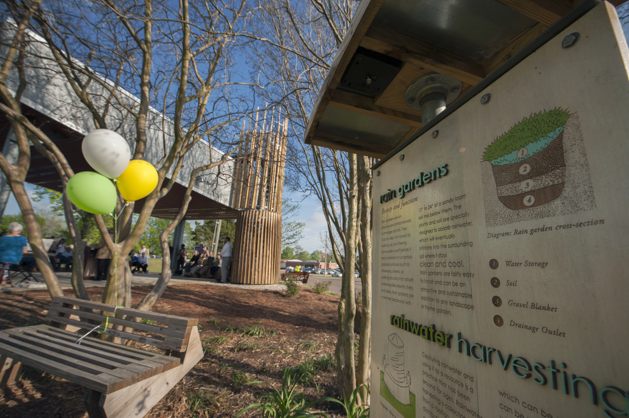 The Environmental Protection Agency recognized Mississippi State University with the regional 2015 EPA Rain Catcher Award in the neighborhood/community category for excellence in stormwater green infrastructure practices at the Oktibbeha County Heritage Museum in Starkville.