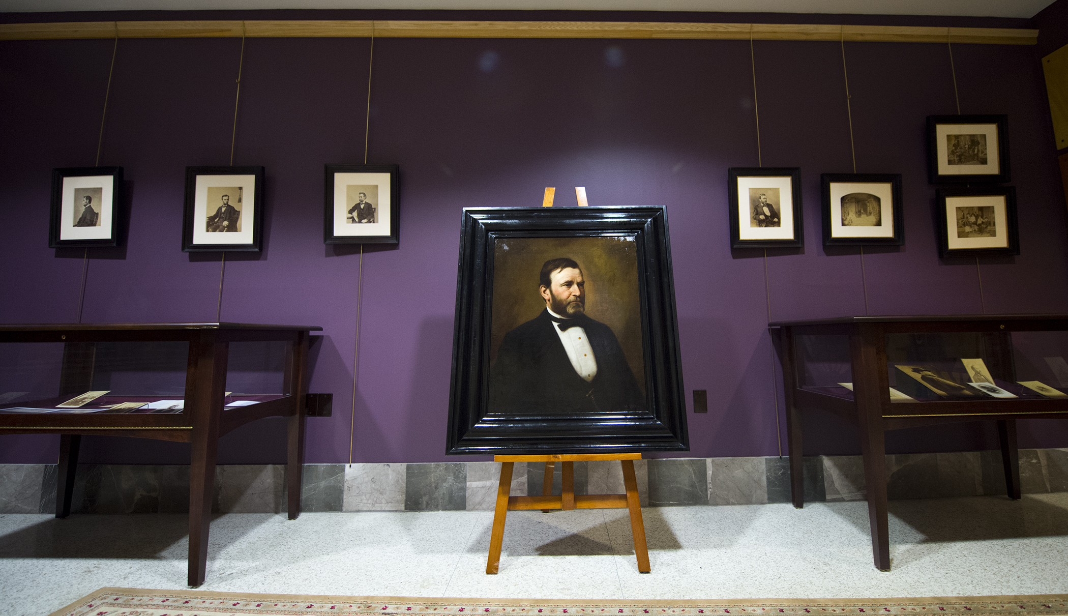 MSU's Ulysses S. Grant Presidential Library now features an exhibit titled "The President's Face: Portraits of Ulysses S. Grant and Abraham Lincoln in Context." The collection of photographs and portraits, some never before shown publicly, are on display through April 2016. 