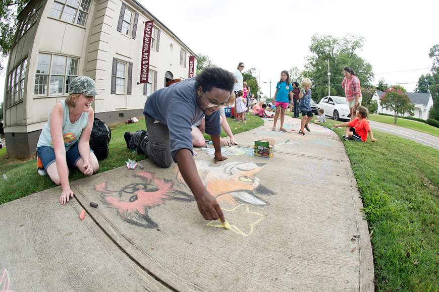 Participants of all ages are invited Thursday [Aug. 18] to the second Great Chalk Walk organized by Mississippi State’s Department of Art. (Photo by Megan Bean)