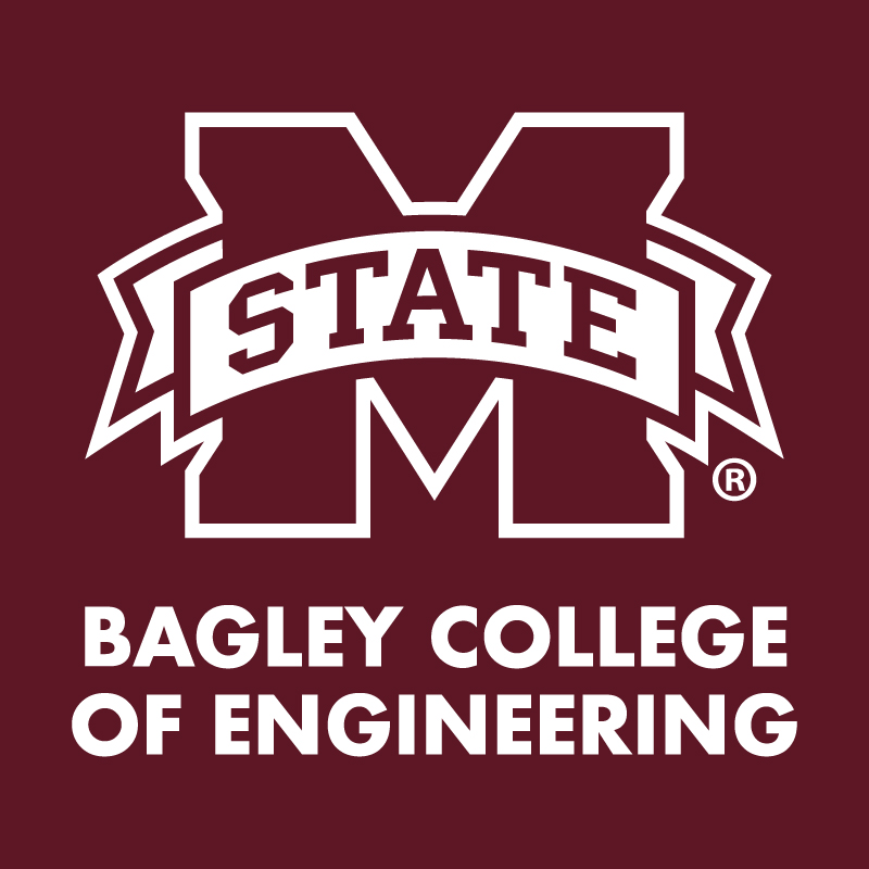 "M-State" and "Bagley College of Engineering" in white letters on a maroon background