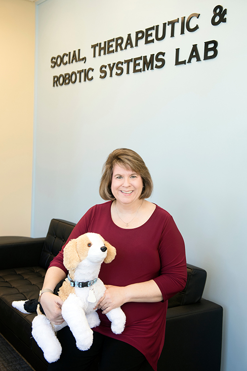 Cindy Bethel, an associate professor in Mississippi State’s Department of Computer Science and Engineering, will continue her research with Therabot in Australia as a Fulbright U.S. Senior Scholar. (Photo by Beth Wynn)