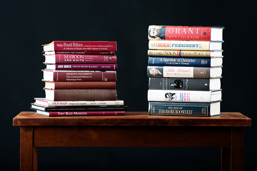 Mississippi State students can enter collections of books on a wide range of topics, such as MSU or U.S. presidents, in the first Undergraduate Student Book Collecting Contest. (Photo by Beth Wynn)