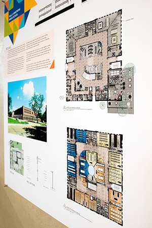 Students in Mississippi State University’s College of Architecture, Art and Design recently participated in a design competition sponsored by Brasfield and Gorrie construction firm of Birmingham, Alabama. The competition sought proposals addressing innovative ways to redesign classrooms and other spaces at Armstrong Middle School, which will serve local eighth and ninth graders after completion of the Starkville Oktibbeha Consolidated School District Partnership School in 2019. (Photo by Beth Wynn)