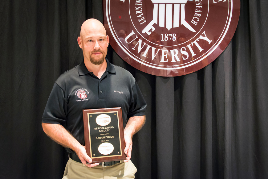 Award winner Darrin Dodds. (Photo by David Ammon)