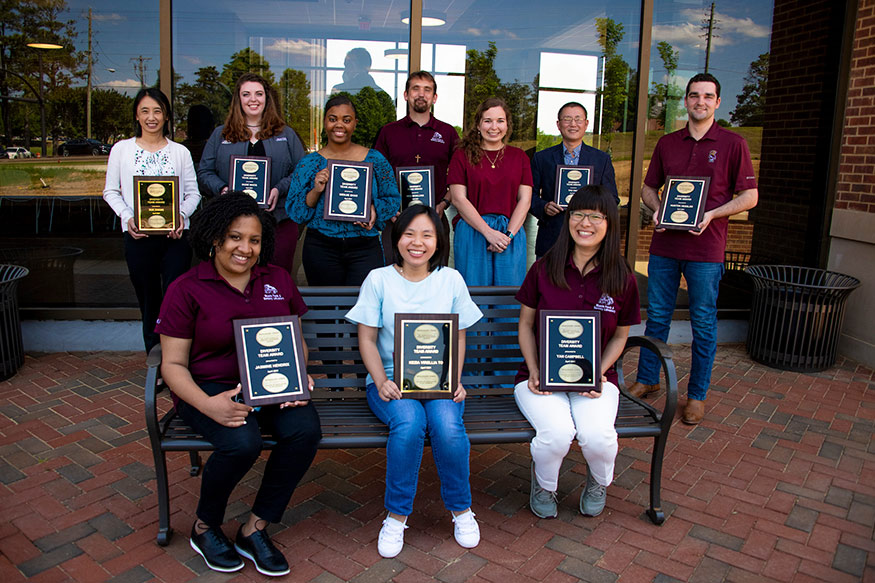 The Muscle Foods and Sensory Lab, CALS/MAFES Team Diversity Award winners. 