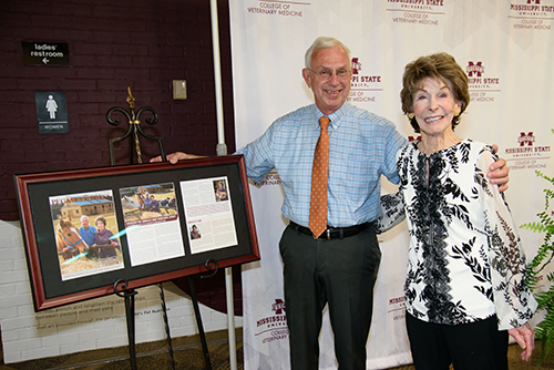 Dr. Phil Bushby is pictured with Marcia Lane