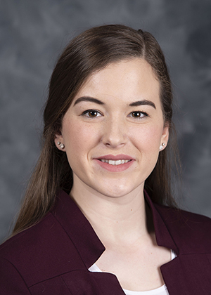 Studio portrait of MSU College of Veterinary Medicine student Cassandra Barber