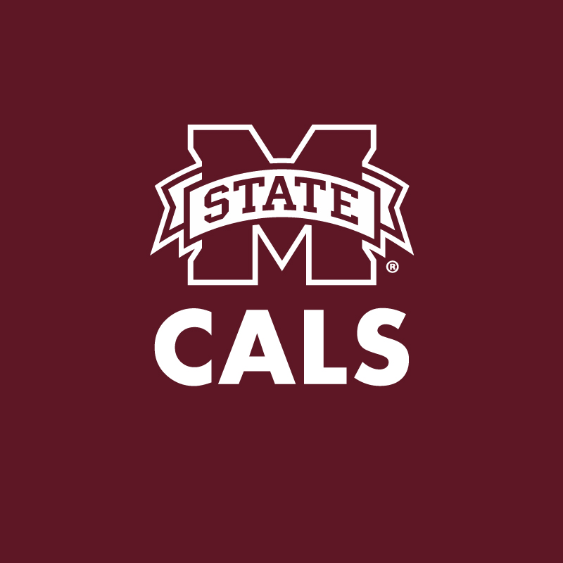 "M-State" and "CALS" in white letters on a maroon background