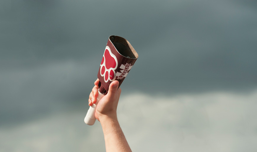 MSU football fans are encouraged to attend Cowbell Yell on Sept. 10. (Photo by Megan Bean)