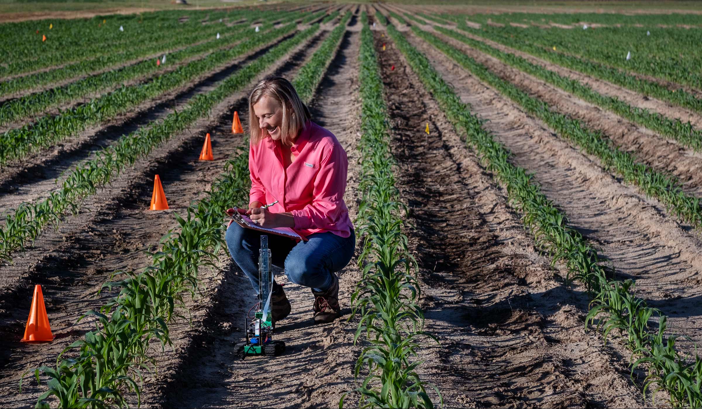 Jobi Czarnecki, pictured conducting research in a field.