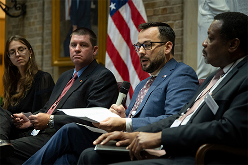 MSU Extension State Health Specialist David Buys speaks during a panel discussion Sept. 19 at USDA headquarters.
