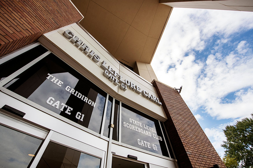 The Chris Leflore Carl gate at Davis Wade Stadium