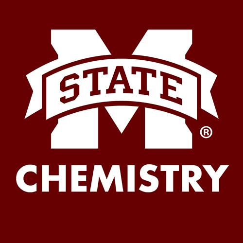 M-State logo and the words “Department of Chemistry” in white on a maroon background