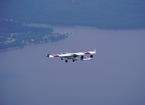 Raspet’s crewed and uncrewed aircraft work together on this research flight to capture images of the Pearl River in Leake County. 