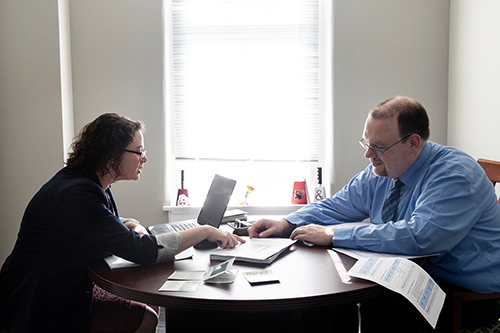 Faculty researchers in Mississippi State’s Department of Psychology are receiving $1.6 million in federal support to develop a more comprehensive approach to statewide youth suicide prevention and intervention. The grant is awarded by the U.S. Department of Health and Human Services and its Substance Abuse and Mental Health Services Administration. Emily S.H. Stafford and Michael R. Nadorff both serve as co-principal investigators. (Photo by Megan Bean)