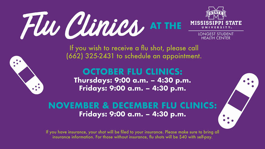 LSHC flu clinic graphic