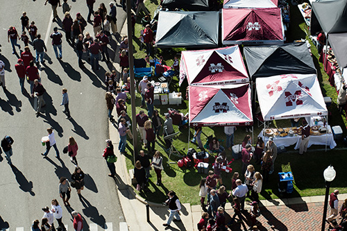 Mississippi State University is reminding fans and campus visitors to obey gameday policies and procedures in anticipation of the MSU vs. Ole Miss football game Nov. 23 at Davis Wade Stadium. (Photo by Megan Bean)