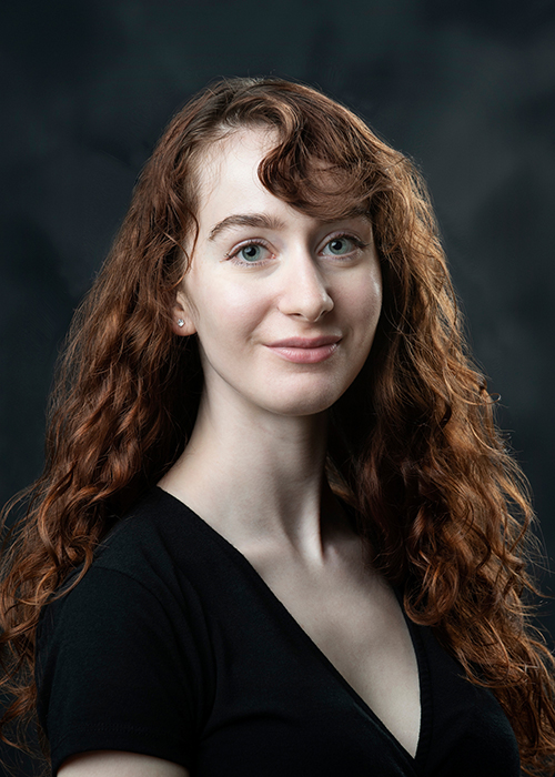 Studio portrait of Zoe Fowler