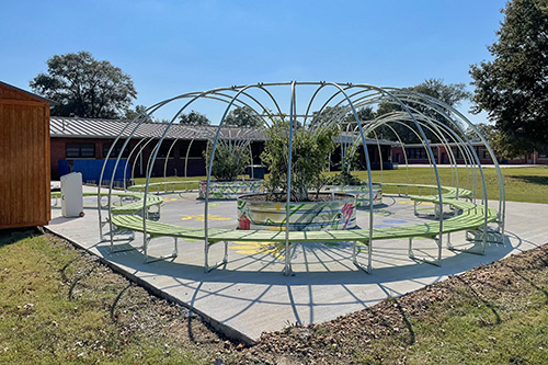 The learning garden at Leland School Park