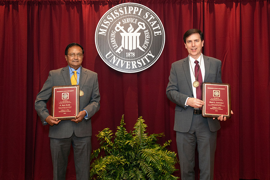 Two faculty members hold Giles Distinguished Professor Awards.