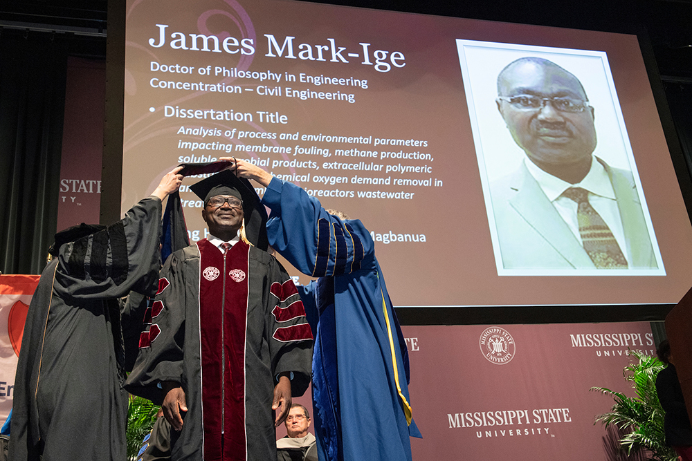 Fall 2022 doctoral hooding ceremony