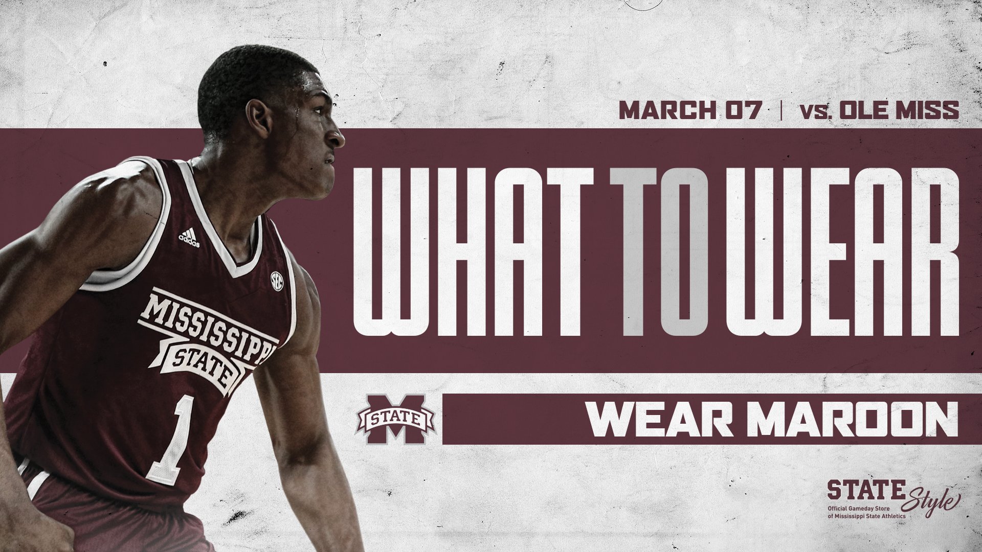 Promotional graphic for MSU Men's Basketball "True Maroon Game"