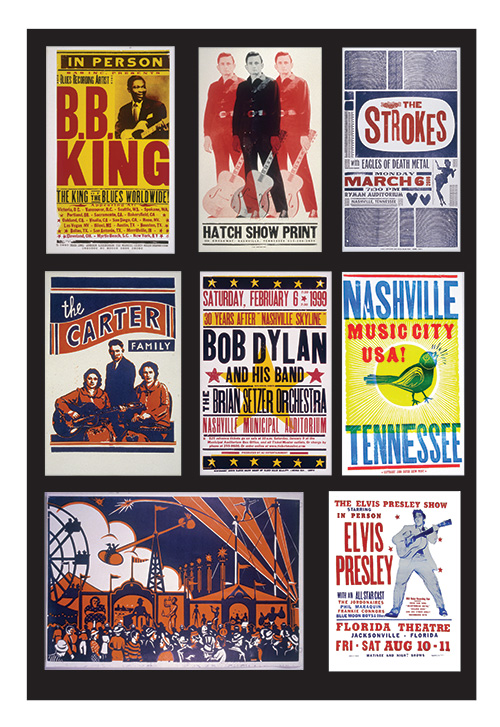 Iconic posters created by the renowned Hatch Show Print shop in Nashville are featured through March 2 in a new exhibition at Mississippi State University’s Visual Arts Center Gallery. (Submitted photo/courtesy of Hatch Show Print)