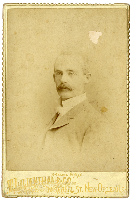 A sepia-toned historic portrait of Dr. A.B. Holder