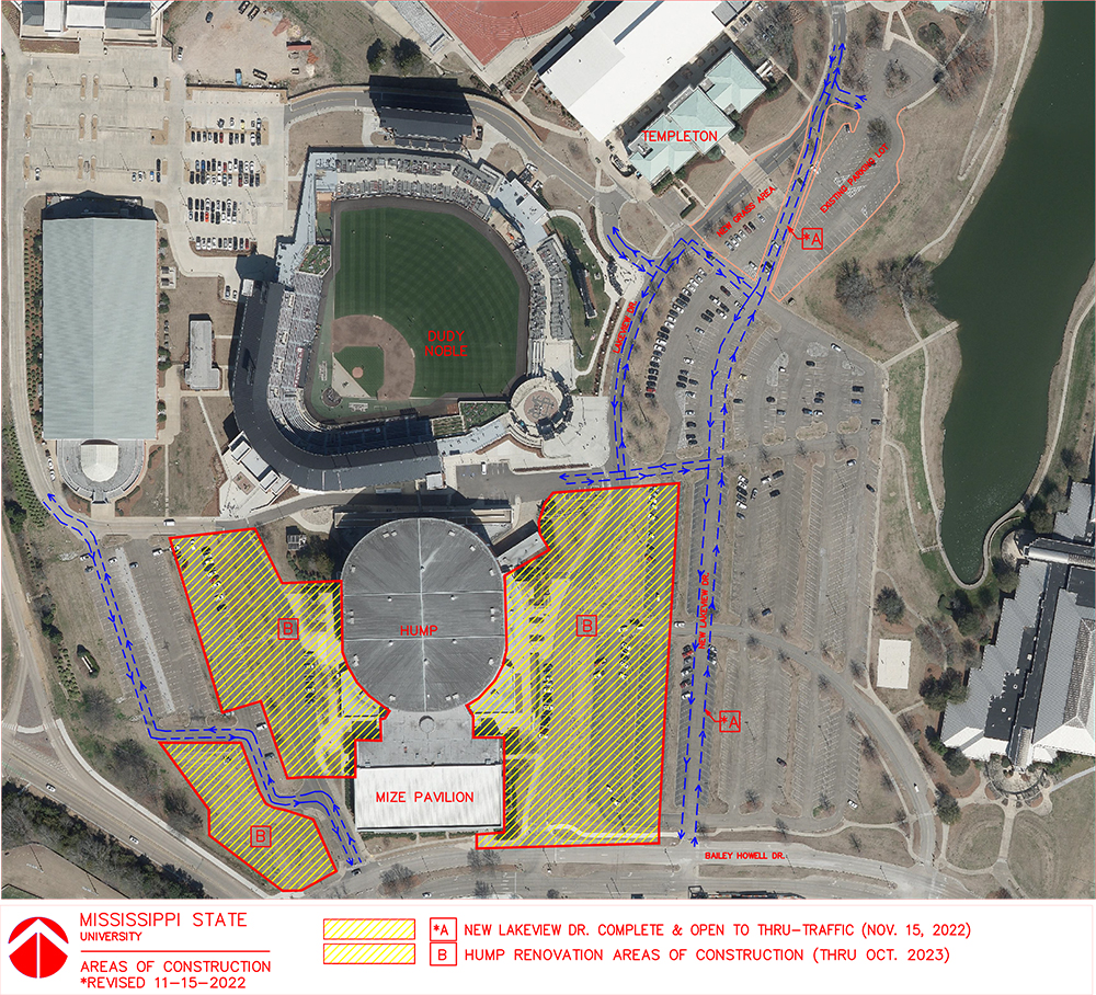 Lakeview Drive construction map