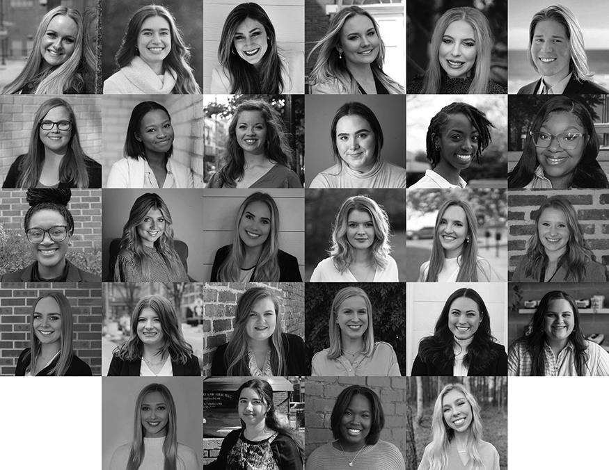 Individual photos of MSU's graduating interior design seniors