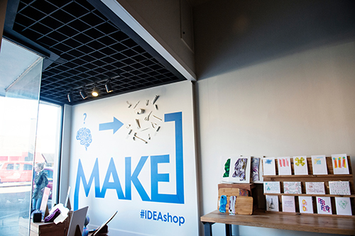 Mississippi State’s Idea Shop provides a new downtown makerspace and retail storefront. (Photo by Megan Bean)