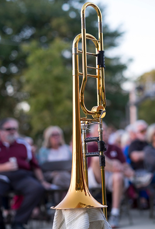 Featuring jazz, swing and popular ballad standards, this year’s Starkville-MSU Symphony Orchestra “Jazz at Renasant” concert takes place at Renasant Bank’s outdoor plaza Oct. 10. The bank is located at the intersection of East Lampkin and South Montgomery