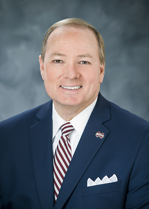 Studio portrait of MSU President Mark E. Keenum