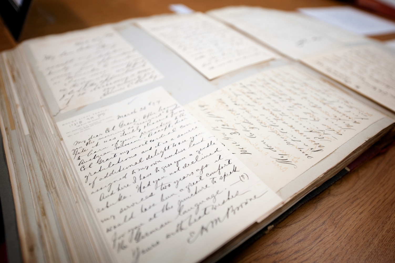 Materials housed in MSU’s Grant Presidential Library helped bestselling author Ronald C. White find information on Ulysses S. Grant that cannot be found anywhere else.(Photo by: Megan Bean)