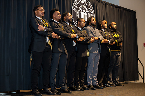Members of the Kappa Beta Chapter of Alpha Phi Alpha Fraternity, Inc., gave a special tribute during the university’s 30th annual Dr. Martin Luther King Jr. Unity Breakfast on Monday [Jan. 15]. 