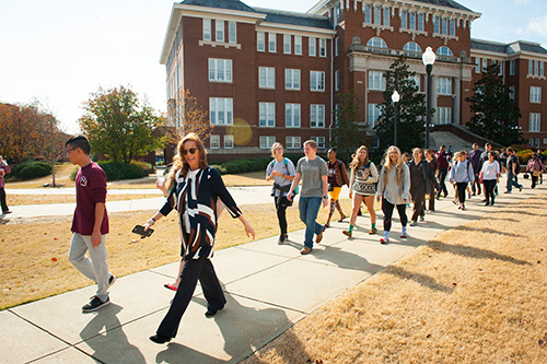 Mississippi State’s “MSU on the Move” initiative is receiving a fourth phase grant from the Blue Cross & Blue Shield of Mississippi Foundation to expand nutrition and exercise programs on campus. The programs also extend to the local community and area schools. (Photo by Russ Houston)