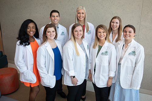 New Mississippi Rural Physicians Scholarship Program participants from Mississippi State University include (front row, left to right) Kenya Williams, Taylor Ann Bailey, Danielle Wolfe, Jenna Hull and Amelia Kundel; (back row, left to right) Emilio Luna-Suarez, Hallie Murtagh Rutledge and Marianna Tollison. Not pictured is Katelyn Jackson. (Photo submitted)