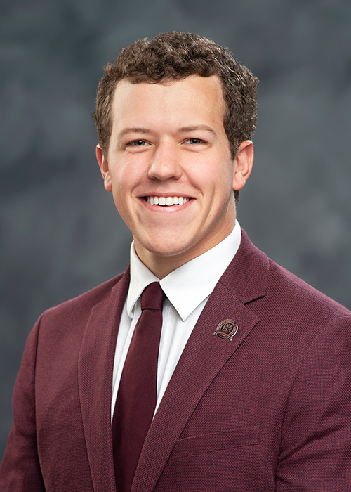 Studio portrait of Jake Manning