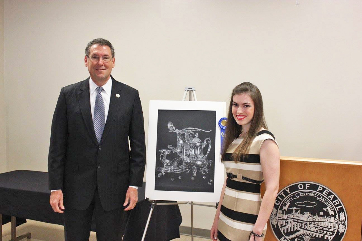 Marika Dunne, pictured with U.S. Rep. Gregg Harper. 