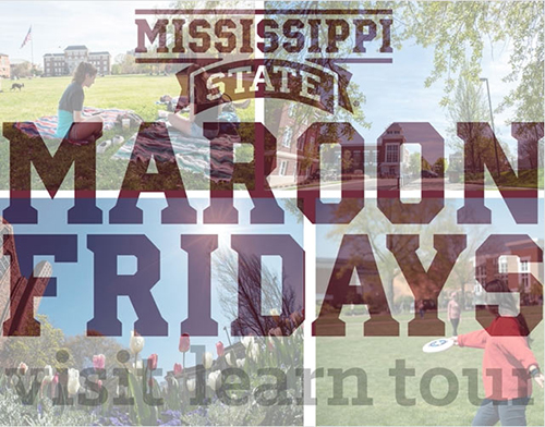 Maroon Fridays promotional graphic