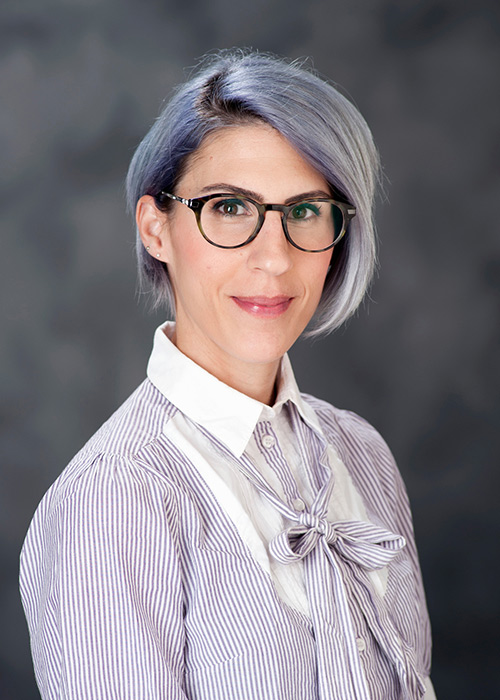 Studio portrait of Thessalia Merivaki