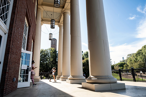 Old Main Academic Center entrance