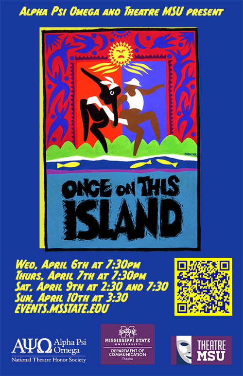 One on This Island musical promotional event poster