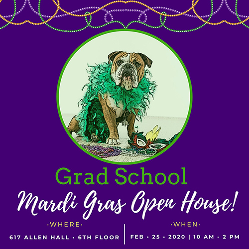 Grad School Open House invitation