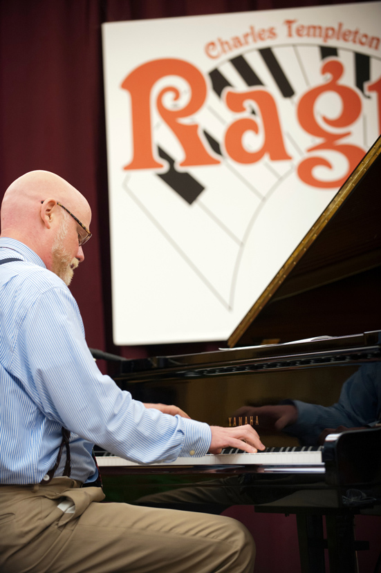 Internationally renowned pianist Jeff Barnhart of Mystic, Connecticut, is serving his fourth year as artistic director of Mississippi State University Libraries’ 11th annual Charles H. Templeton Ragtime and Jazz Festival. This year marks the 100th anniversary of African American composer and pianist Scott Joplin’s death and also commemorates the first jazz recording. (Photo by Megan Bean)